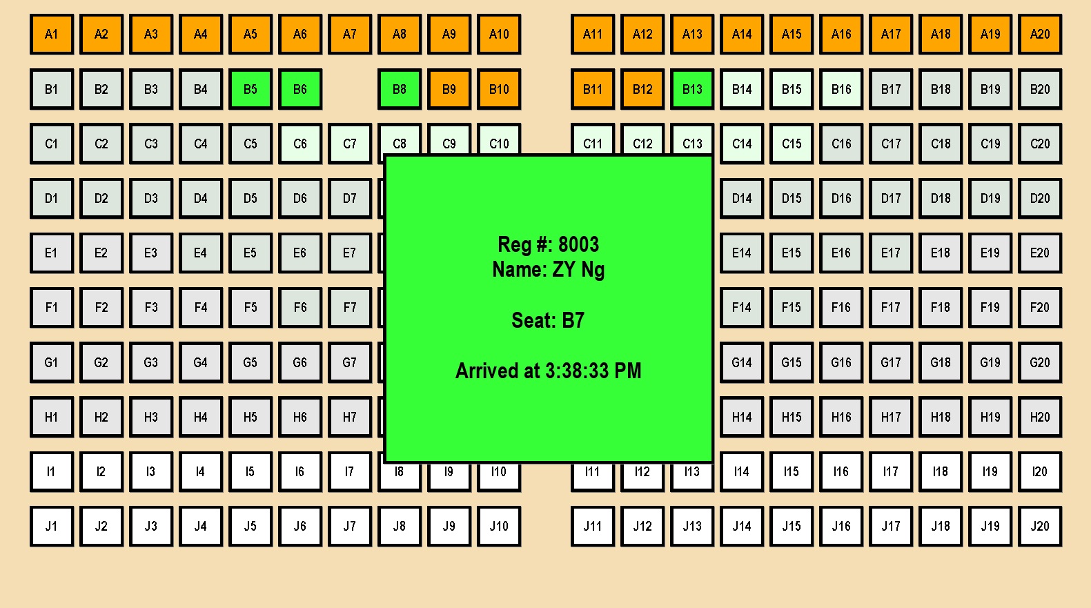 Event Registration System: Dynamic Seat Allocation Module